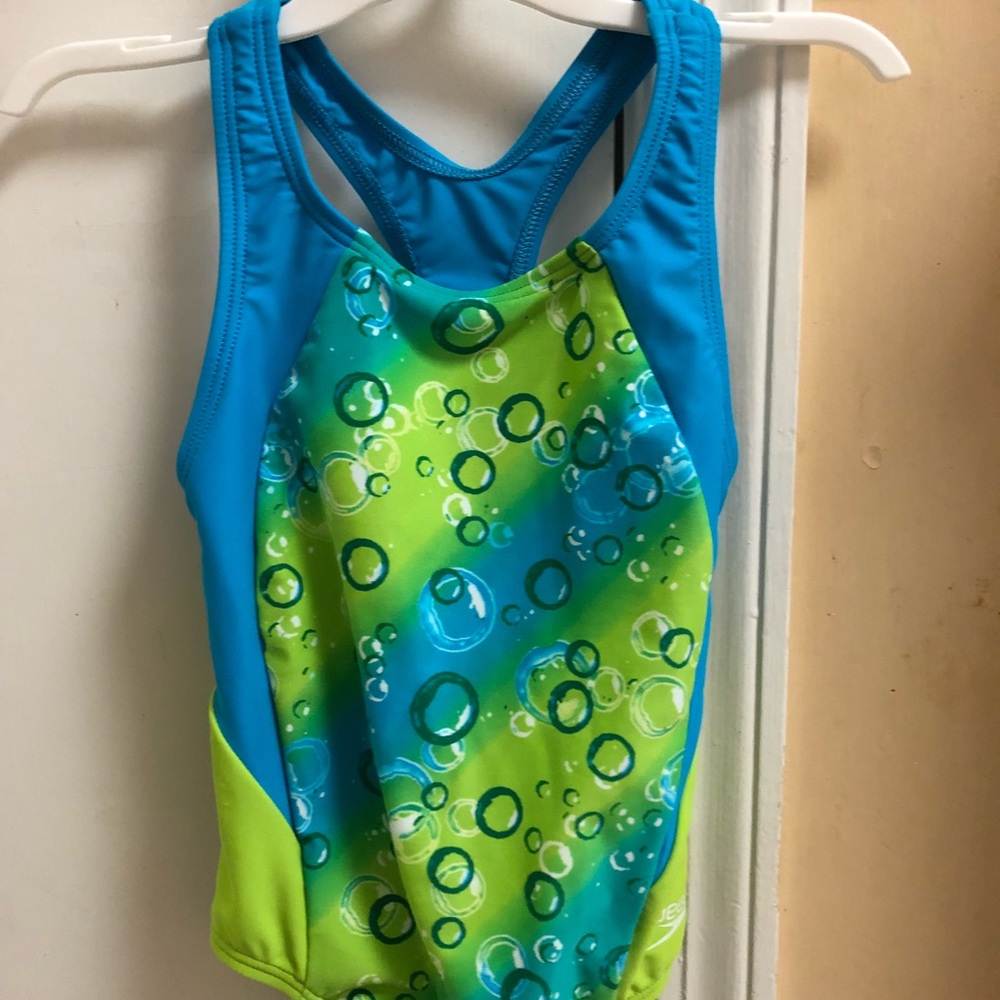 2 girls speedo bathing suits, size 5